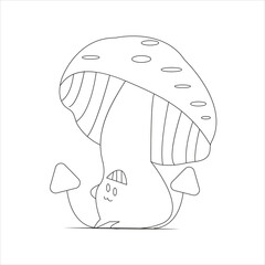easy forest mushroom art design