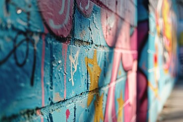 Fototapeta premium Colorful Graffiti Wall