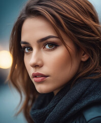portrait of a brunette woman