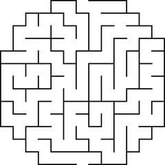 Kids riddle, maze puzzle, labyrinth vector illustration