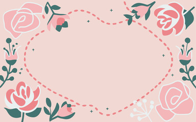 Valentine's day, women's day, spring abstract background poster with copy space. Good for postcards, email header, wallpaper, banner, events, covers, advertising, and more.