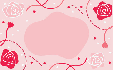 Valentine's day, women's day, spring abstract background poster with copy space. Good for postcards, email header, wallpaper, banner, events, covers, advertising, and more.