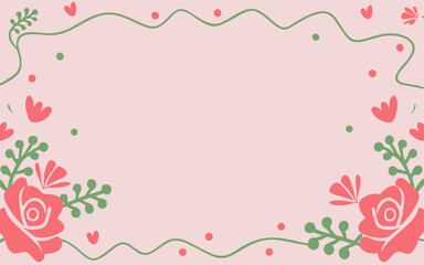 Valentine's day, women's day, spring abstract background poster with copy space. Good for postcards, email header, wallpaper, banner, events, covers, advertising, and more.