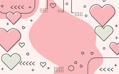 Valentine's day, women's day, spring abstract background poster with copy space. Good for postcards, email header, wallpaper, banner, events, covers, advertising, and more.