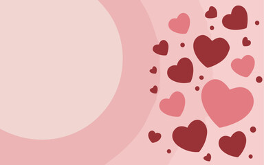 Valentine's day, women's day, spring abstract background poster with copy space. Good for postcards, email header, wallpaper, banner, events, covers, advertising, and more.