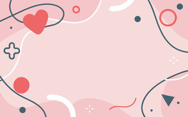 Valentine's day, women's day, spring abstract background poster with copy space. Good for postcards, email header, wallpaper, banner, events, covers, advertising, and more.