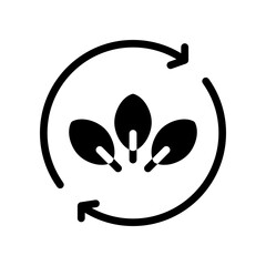 compostable glyph icon