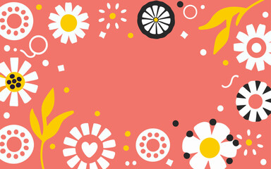 Valentine's day, women's day, spring abstract background poster with copy space. Good for postcards, email header, wallpaper, banner, events, covers, advertising, and more.