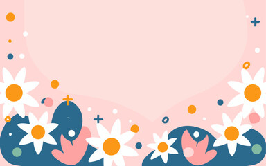 Valentine's day, women's day, spring abstract background poster with copy space. Good for postcards, email header, wallpaper, banner, events, covers, advertising, and more.