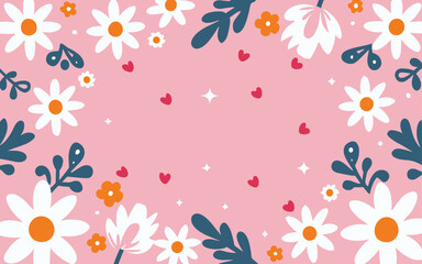 Valentine's day, women's day, spring abstract background poster with copy space. Good for postcards, email header, wallpaper, banner, events, covers, advertising, and more.