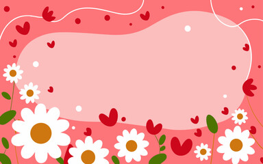 Valentine's day, women's day, spring abstract background poster with copy space. Good for postcards, email header, wallpaper, banner, events, covers, advertising, and more.
