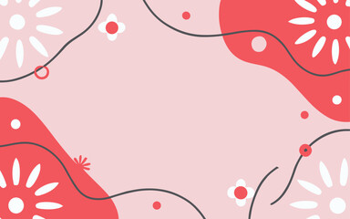 Valentine's day, women's day, spring abstract background poster with copy space. Good for postcards, email header, wallpaper, banner, events, covers, advertising, and more.