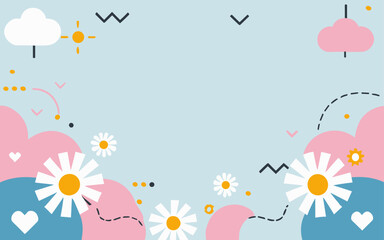 Valentine's day, women's day, spring abstract background poster with copy space. Good for postcards, email header, wallpaper, banner, events, covers, advertising, and more.