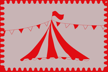 Circus Tent. Line Icon