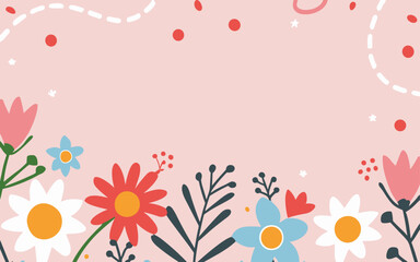 Valentine's day, women's day, spring abstract background poster with copy space. Good for postcards, email header, wallpaper, banner, events, covers, advertising, and more.
