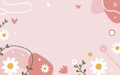 Valentine's day, women's day, spring abstract background poster with copy space. Good for postcards, email header, wallpaper, banner, events, covers, advertising, and more.