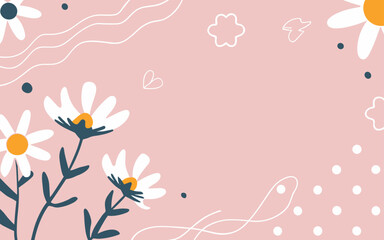 Valentine's day, women's day, spring abstract background poster with copy space. Good for postcards, email header, wallpaper, banner, events, covers, advertising, and more.