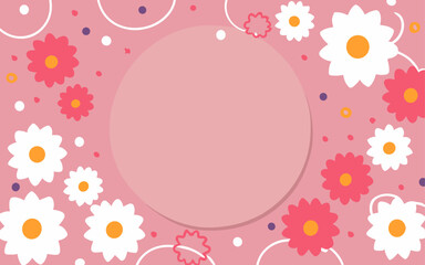 Valentine's day, women's day, spring abstract background poster with copy space. Good for postcards, email header, wallpaper, banner, events, covers, advertising, and more.