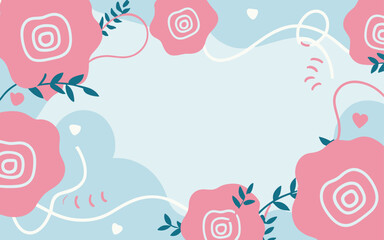 Valentine's day, women's day, spring abstract background poster with copy space. Good for postcards, email header, wallpaper, banner, events, covers, advertising, and more.