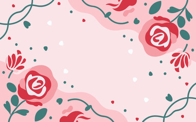 Valentine's day, women's day, spring abstract background poster with copy space. Good for postcards, email header, wallpaper, banner, events, covers, advertising, and more.