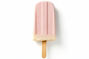 Minimalist charm Isolated ice cream stick on a white background