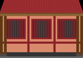 Casa típica y tradicional de china. 
