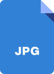 jpg File icon flat style. File format icon.