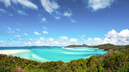 A view of the Whitsunday Island from the lookout, Queensland, Australia - obrazy, fototapety, plakaty