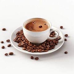 Fototapeta premium 3D coffee cafe restaurant