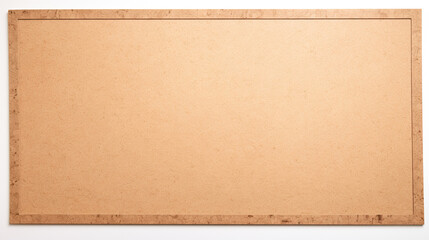 Blank cork board. Isolated on white background