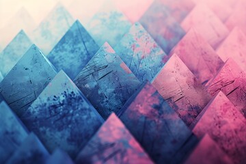 Colorful Abstract Artwork with Blue, Pink, and Purple Tones