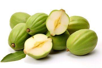 Feijoa white background - Generative AI