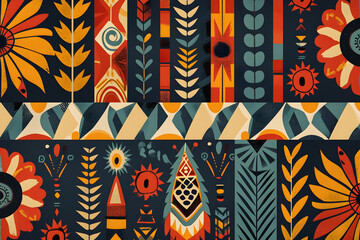 simple south african pattern design - obrazy, fototapety, plakaty
