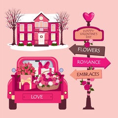 VALENTINE CAR SET