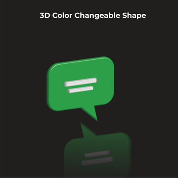 3D Massege icon design