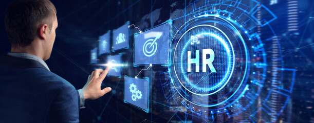 Business, Technology, Internet and network concept. Human Resources HR management concept.