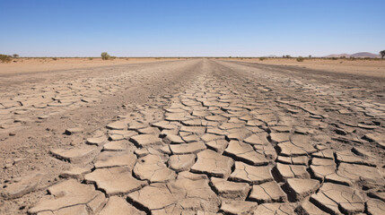 Dry land ground crack background and texture