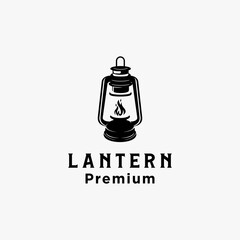 Vintage classic shinning lantern logo icon vector template on white background, lead the way logo design