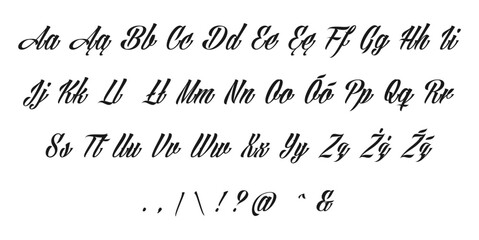 Naklejka premium Font, uppercase, lowercase and numbers. Classic Lettering Minimal Fashion Designs. Typography modern serif fonts, regular decorative vintage concept. vector illustration