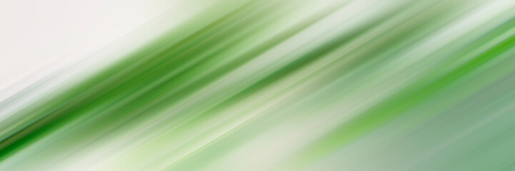Panoramic abstract background with green diagonal lines. Place for text, copyspace.