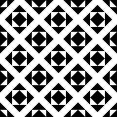 Rhombuses, triangles seamless pattern. Folk wallpaper. Diamonds, triangular shapes ornate. Geometric background. Tribal motif. Ethnic ornament. Geometrical image. Textile print, abstract. Vector art.