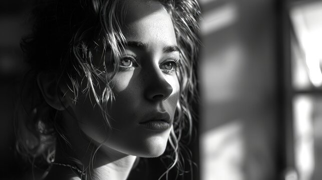 A Captivating Portrait in Black and White