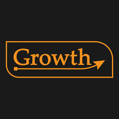 "Growth" - vector illustration for business and finance