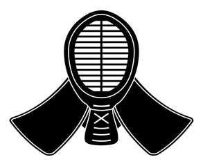 剣道の面のシルエット © yotto