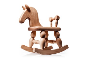 Wooden rocking horse, children's toy