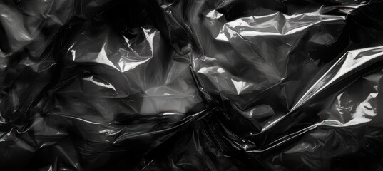 Eco-conscious Elegance, Plastic Bag in Monochrome