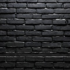 Background of black brick wall