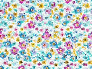 abstract colorful floral seamless pattern