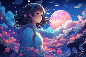 A girl illustrator who combines the magic of Japanese mythology with the excitement of youth. Generation Ai