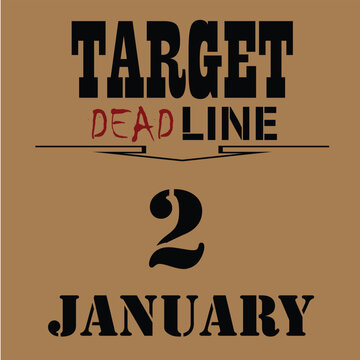 target deadline day january 2nd